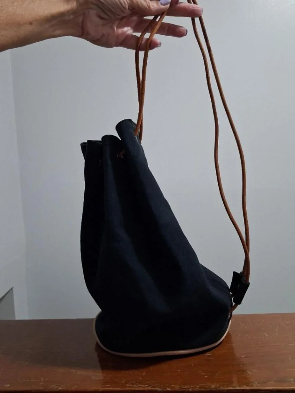 Hermes Toile Polochon Mimile Backpack or Knapsack